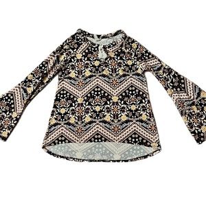 Girls long sleeve floral Insta Girl blouse size 14/16